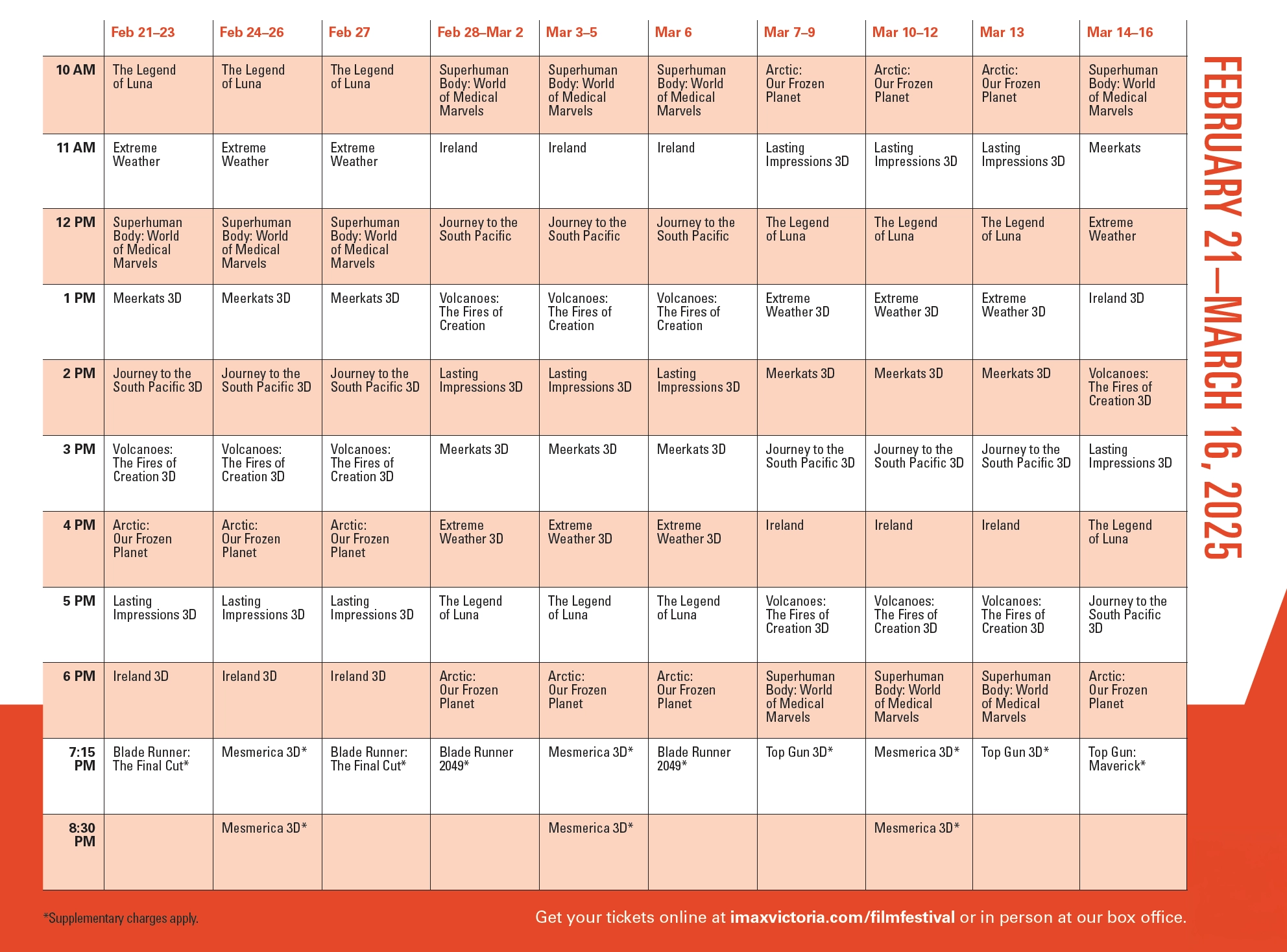 Film Festival Showtimes